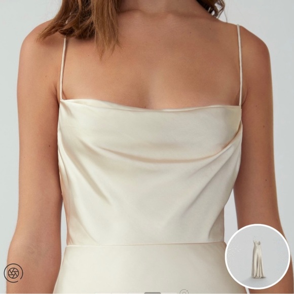 Fame & Partners Rosabel Maxi Dress, size 8, gold/champagne - Picture 7 of 11